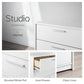 Modubox Nightstand Studio Essentials 2-drawer Nightstand in White