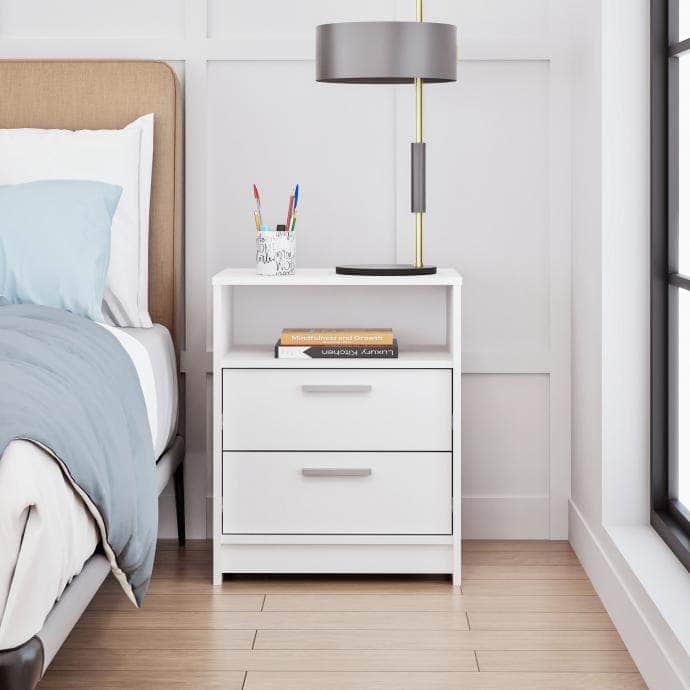 Modubox Nightstand Studio Essentials 2-drawer Nightstand in White