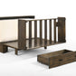 Night and Day Murphy Cabinet Bed Big Sky Murphy Cabinet Bed with Gel Memory Foam Mattress in Wildwood Brown