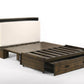 Night and Day Murphy Cabinet Bed Big Sky Murphy Cabinet Bed with Gel Memory Foam Mattress in Wildwood Brown