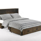 Night and Day Murphy Cabinet Bed Big Sky Murphy Cabinet Bed with Gel Memory Foam Mattress in Wildwood Brown