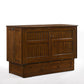 Night and Day Murphy Cabinet Bed Black Walnut Daisy Murphy Cabinet Bed with Queen Gel Memory Foam Mattress - Available in 3 Colours