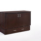 Night and Day Murphy Cabinet Bed Sagebrush Murphy Bed Cabinet with Queen Gel Memory Foam Mattress - Available in 2 Colours