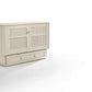 Night and Day Murphy Cabinet Bed Vintage White Daisy Murphy Cabinet Bed with Queen Gel Memory Foam Mattress - Available in 4 Colours