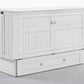 Night and Day Murphy Cabinet Bed White Daisy Murphy Cabinet Bed with Queen Gel Memory Foam Mattress - Available in 3 Colours