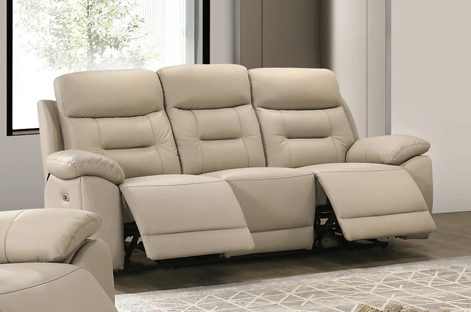 Pending - IFDC Cream Beige Calloway Power Recliner Sofa - Available in 3 Colours