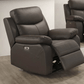 Pending - IFDC Winslow Power Recliner Leather Chair in Dark Chocolate