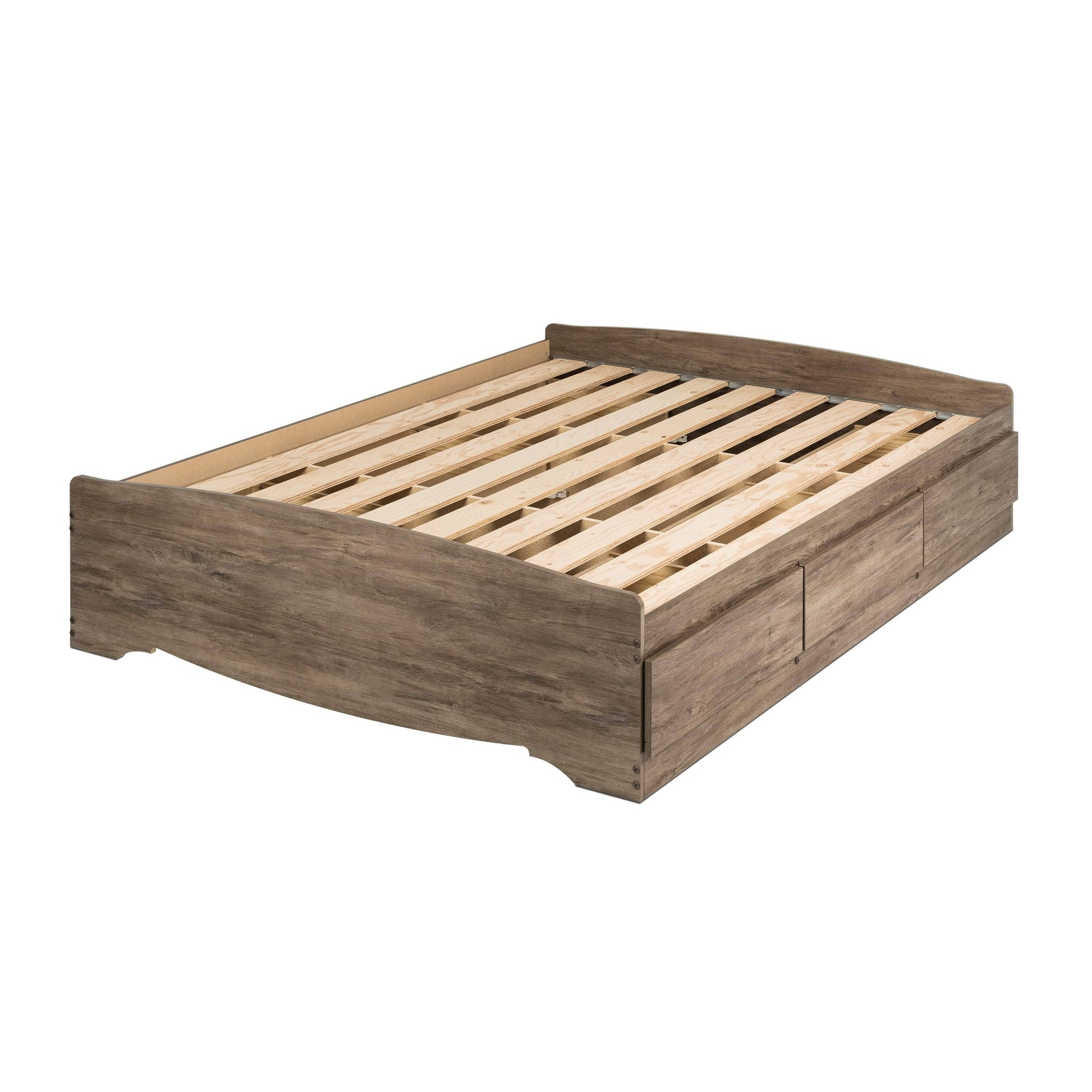Pending - Modubox Platform Bed Mate's Platform Storage Bed with 6 Drawers in Drifted Grey - Available in 2 Sizes