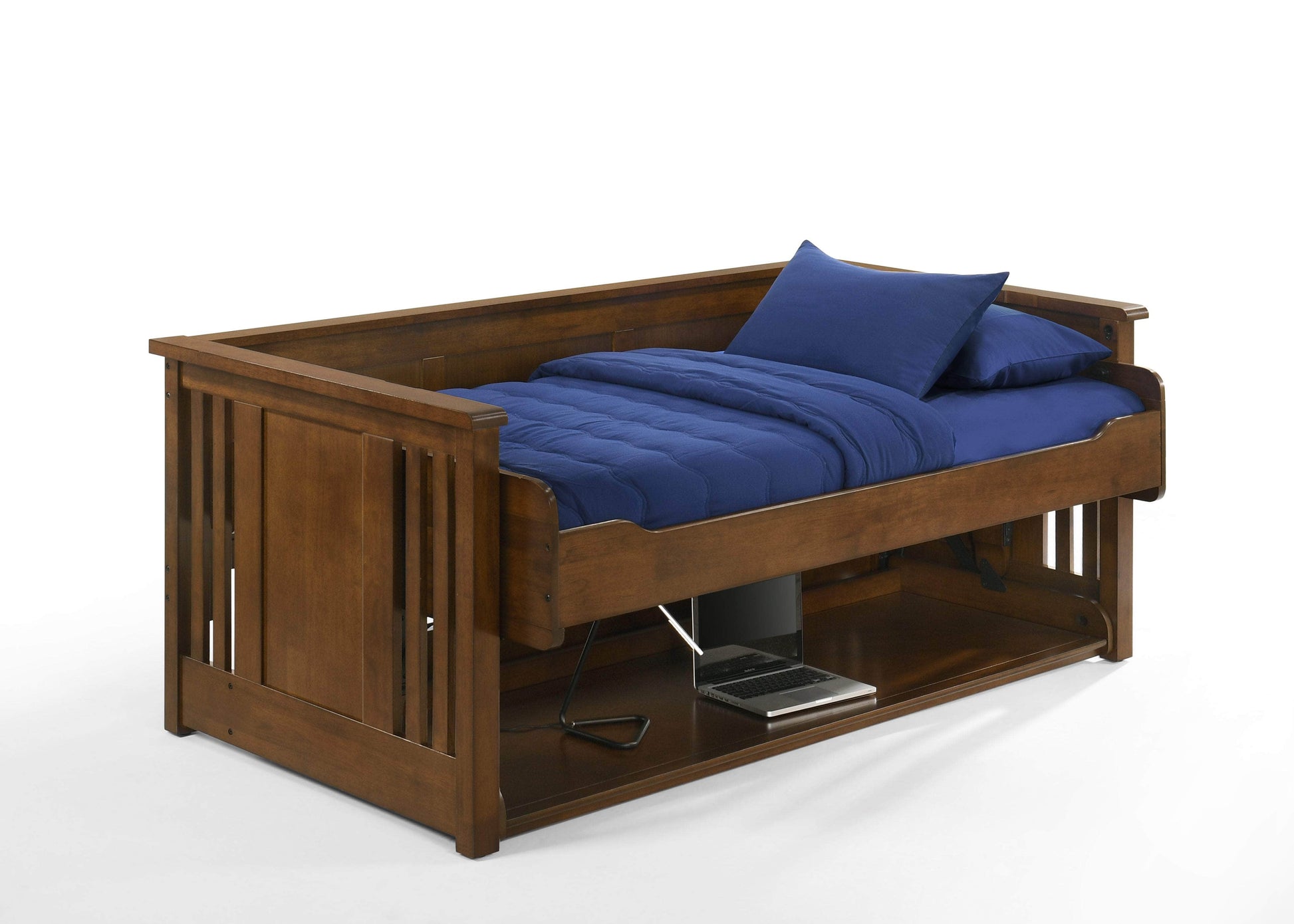 Pending - Night and Day Artisan Twin Horizontal Murphy Folding Desk Bed in Black Walnut