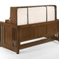 Pending - Night and Day Artisan Twin Horizontal Murphy Folding Desk Bed in Black Walnut