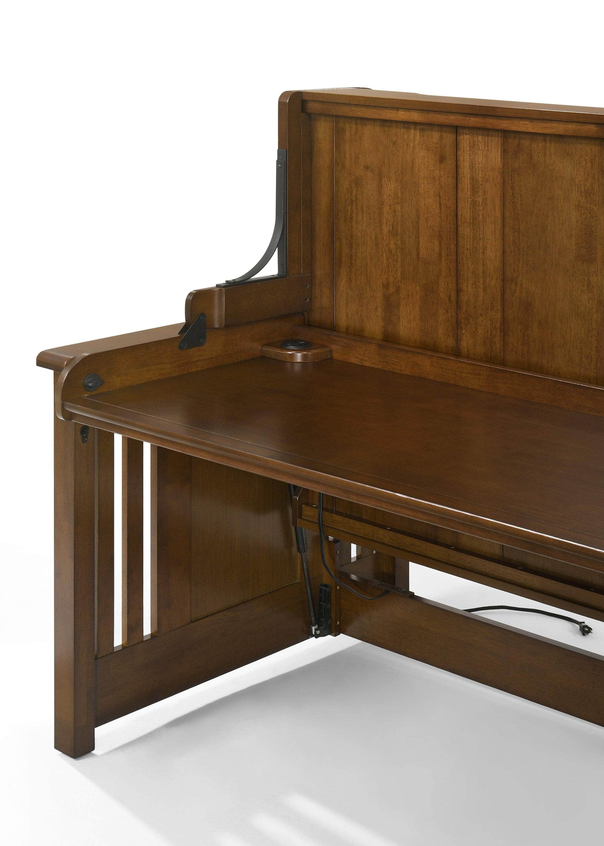 Pending - Night and Day Artisan Twin Horizontal Murphy Folding Desk Bed in Black Walnut