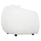 True Contemporary Archibald 2 Piece Curved Kidney Shaped Sectional Sofa and Chair Set in Wolly Ivory, image 12