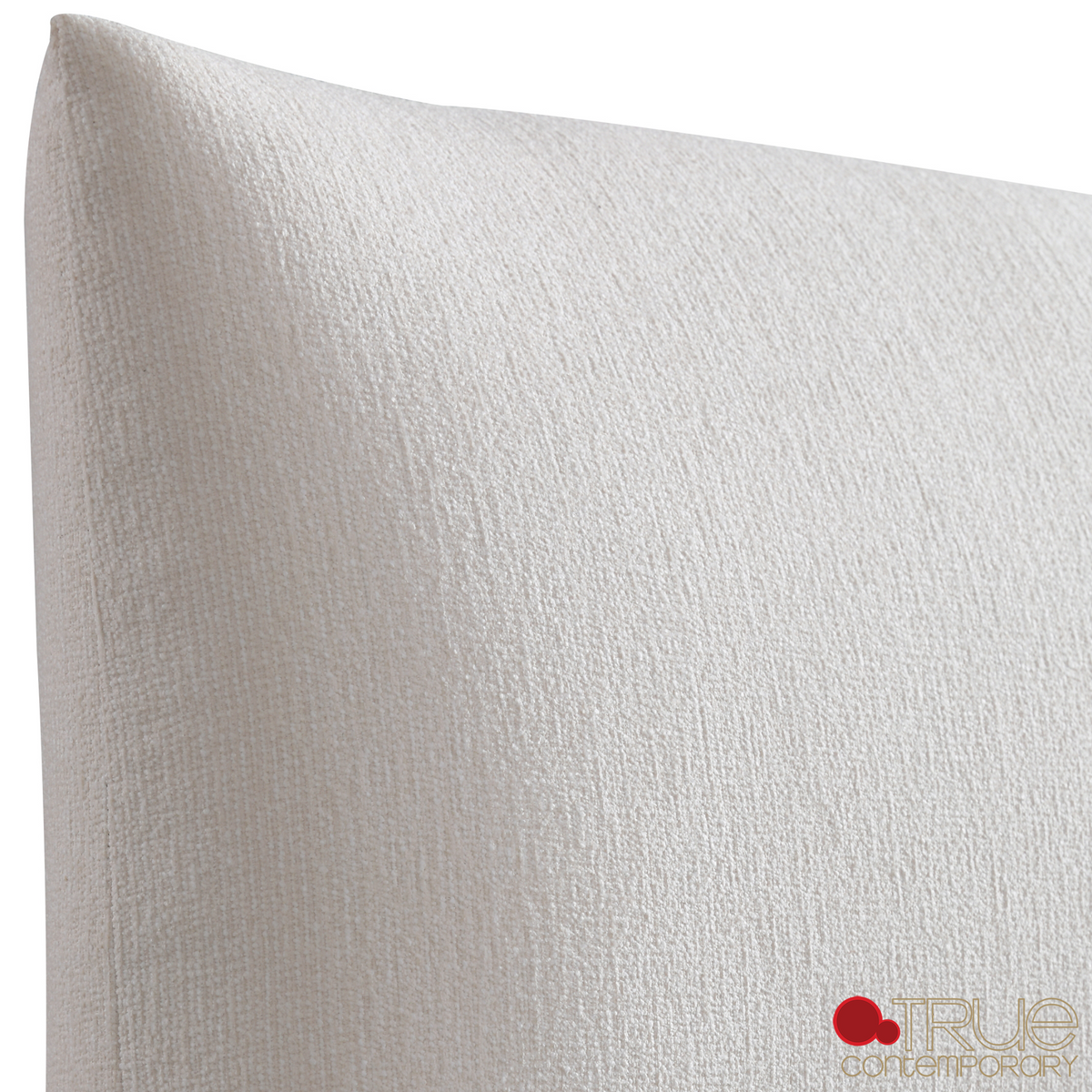 Ashford Beige Fabric Upholstered Platform Bed with Oak Legs- Available in 3 Sizes