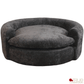 True Contemporary Chair Oasis 59.05" Fabric Round Boneless No-Assembly Compressed Floor Lounge Cuddle Chair - Available in 3 Colours