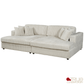 True Contemporary Ridgeway 105" Minky Corduroy Fabric Double Chaise Lounge, image 5