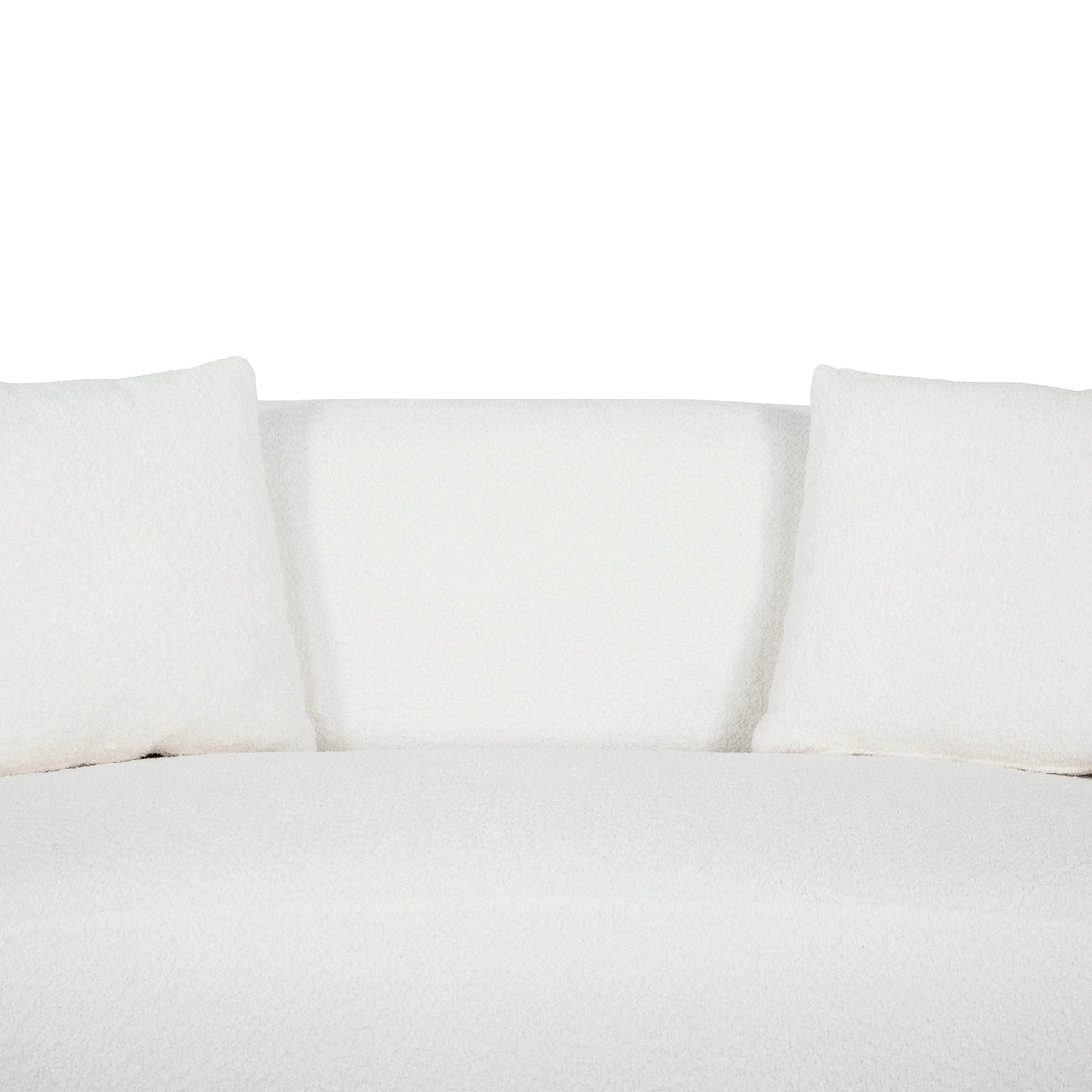 Primo International Archibald Curved Kidney Shaped Loveseat in Wolly Ivory, image 6