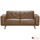True Contemporary Loveseat Sterling 70.5" Tufted Loveseat in Premium Tan Faux Leather