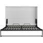 True Contemporary Murphy Wall Bed Full Heidi III White Horizontal Murphy Wall Pull Down Bed - Available in 3 Sizes