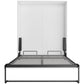 True Contemporary Murphy Wall Bed Full Wallie II White Vertical Murphy Wall Pull Down Bed - Available in 3 Sizes