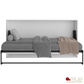 True Contemporary Murphy Wall Bed Heidi III White Horizontal Murphy Wall Pull Down Bed - Available in 3 Sizes