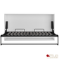 True Contemporary Murphy Wall Bed Heidi III White Horizontal Murphy Wall Pull Down Bed with Mattress - Available in 3 Sizes