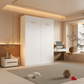 True Contemporary Murphy Wall Bed Wallie II White Vertical Murphy Wall Pull Down Bed - Available in 3 Sizes