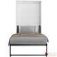 True Contemporary Murphy Wall Bed Wallie II White Vertical Murphy Wall Pull Down Bed - Available in 3 Sizes