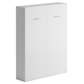 True Contemporary Wallie White Vertical Murphy Wall Pull Down Bed, image 12