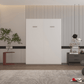 True Contemporary Wallie White Vertical Murphy Wall Pull Down Bed, image 6