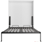 True Contemporary Wallie White Vertical Murphy Wall Pull Down Bed, image 7