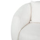 True Contemporary Archibald 2 Piece Curved Kidney Shaped Sectional Sofa and Chair Set in Wolly Ivory, image 9