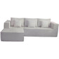 True Contemporary Sectional Oyster / Left Facing Chaise Solace 108.27" Wide Fabric Modular Boneless No-Assembly Compressed Floor L-Shaped Sectional Sofa - Available in 3 Colours