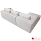 True Contemporary Sectional Solace 108.27" Wide Fabric Modular Boneless No-Assembly Compressed Floor L-Shaped Sectional Sofa - Available in 3 Colours