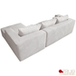 True Contemporary Sectional Solace 108.27" Wide Fabric Modular Boneless No-Assembly Compressed Floor L-Shaped Sectional Sofa - Available in 3 Colours