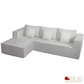 True Contemporary Sectional Solace 108.27" Wide Fabric Modular Boneless No-Assembly Compressed Floor L-Shaped Sectional Sofa - Available in 3 Colours