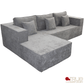 True Contemporary Sectional Solace 108.27" Wide Fabric Modular Boneless No-Assembly Compressed Floor L-Shaped Sectional Sofa - Available in 3 Colours