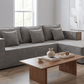 True Contemporary Sectional Solace 108.27" Wide Fabric Modular Boneless No-Assembly Compressed Floor L-Shaped Sectional Sofa - Available in 3 Colours