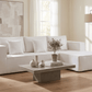 True Contemporary Sectional Solace 108.27" Wide Fabric Modular Boneless No-Assembly Compressed Floor L-Shaped Sectional Sofa - Available in 3 Colours