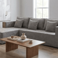 True Contemporary Sectional Solace 108.27" Wide Fabric Modular Boneless No-Assembly Compressed Floor L-Shaped Sectional Sofa - Available in 3 Colours