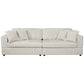 True Contemporary Ridgeway 105" Minky Corduroy Fabric 2 Seater Sofa, image 5