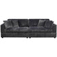True Contemporary Ridgeway 105" Minky Corduroy Fabric 2 Seater Sofa, image 7