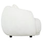 True Contemporary Archibald 3 Piece Curved Kidney Shaped Sectional Sofa, Loveseat and Chair Set in Wolly Ivory, image 22