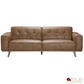 True Contemporary Sofa Set Sterling 2 Piece Tufted Sofa and Loveseat Set in Premium Tan Faux Leather