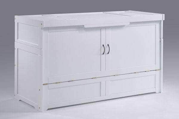 Night and Day Murphy Bed White Murphy Cube Cabinet Bed Only - No Mattress - Available in 4 Colours