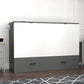 Pending - Review Hyde Light Grey and Dark Grey Murphy Cabinet Bed with Gel Memory Foam Mattress - Available in 4 Sizes