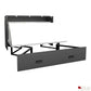 Pending - Review Hyde Light Grey and Dark Grey Murphy Cabinet Bed with Gel Memory Foam Mattress - Available in 4 Sizes