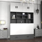Pending - Review Hyde Light Grey and Dark Grey Murphy Cabinet Bed with Gel Memory Foam Mattress - Available in 4 Sizes