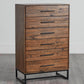 Rustic Classics Drawer Chest Blackcomb Reclaimed Wood and Metal 6 Drawer Chest in Coffee Bean