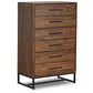 Rustic Classics Drawer Chest Blackcomb Reclaimed Wood and Metal 6 Drawer Chest in Coffee Bean
