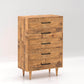 Rustic Classics Drawer Chest Cypress Reclaimed Wood 5 Drawer Chest in Spice